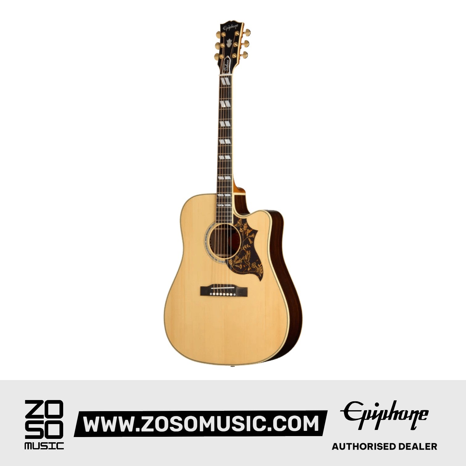Epiphone Hummingbird Deluxe EC Acoustic-Electric Guitar