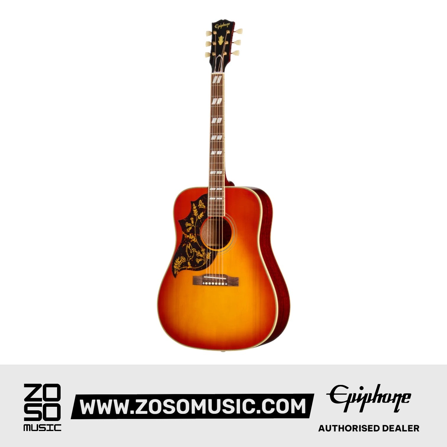 Epiphone 1960 Hummingbird Reissue Acoustic-Electric Guitar - Cherry Sunburst