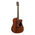 KEPMA EDC 41 inch Dreadnought Semi Acoustic Guitar w AcoustiFex® K-10 Pickup, Full Back Mahogany, EDC-K10