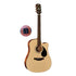 KEPMA EDC 41 inch Dreadnought Semi Acoustic Guitar w AcoustiFex® K-10 Pickup, Spruce Top, Side & Back Mahogany, EDC-K10