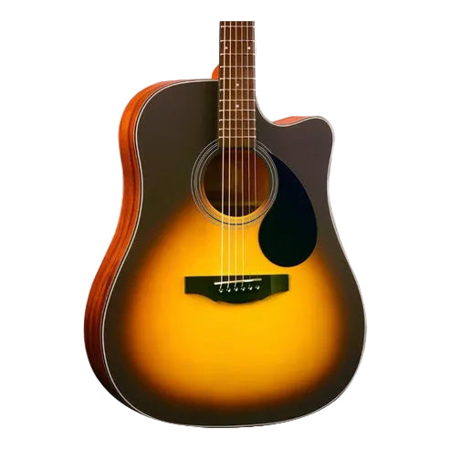 KEPMA EDC 41 inch Dreadnought Semi Acoustic Guitar w AcoustiFex® K-10 Pickup, Spruce Top, Side & Back Mahogany, EDC-K10
