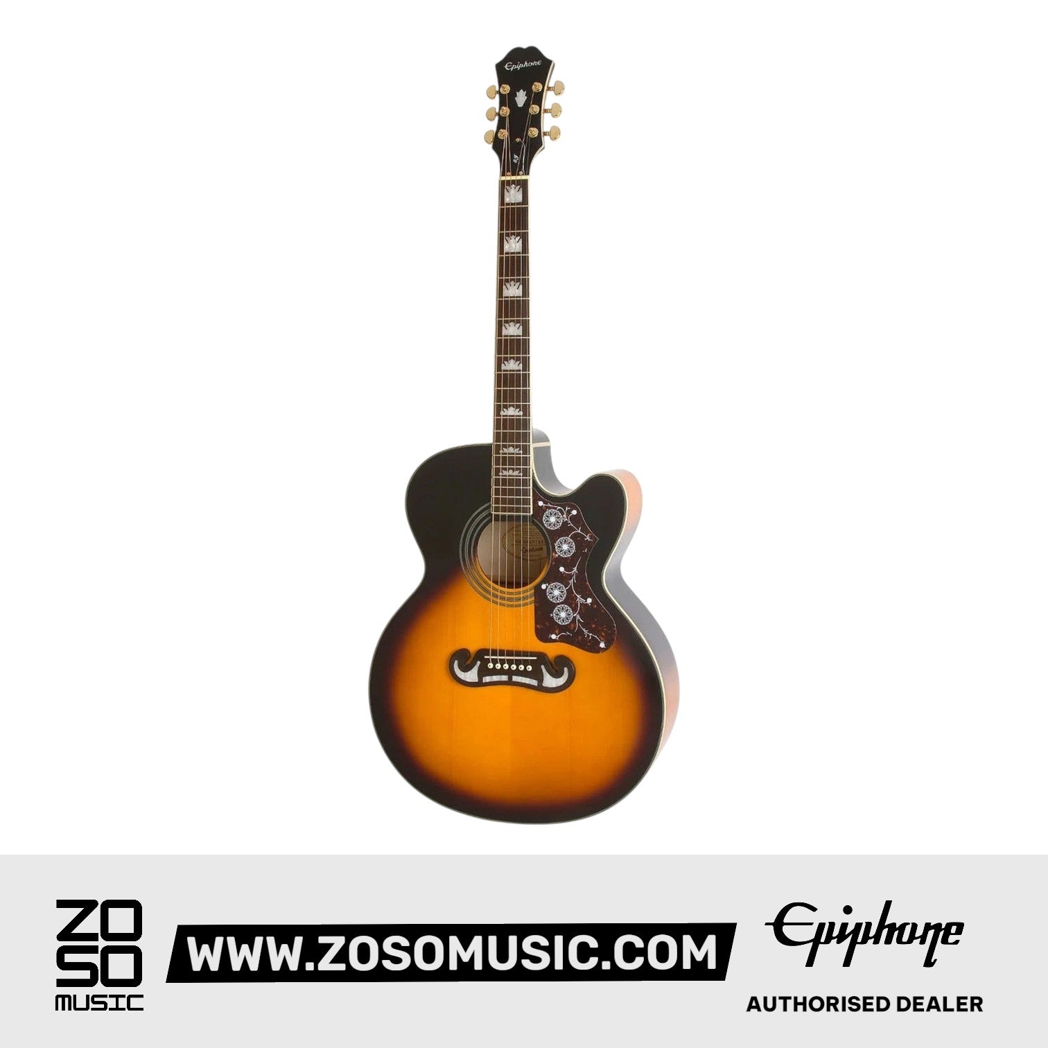 Epiphone J-200 EC Studio Acoustic Electric Guitar