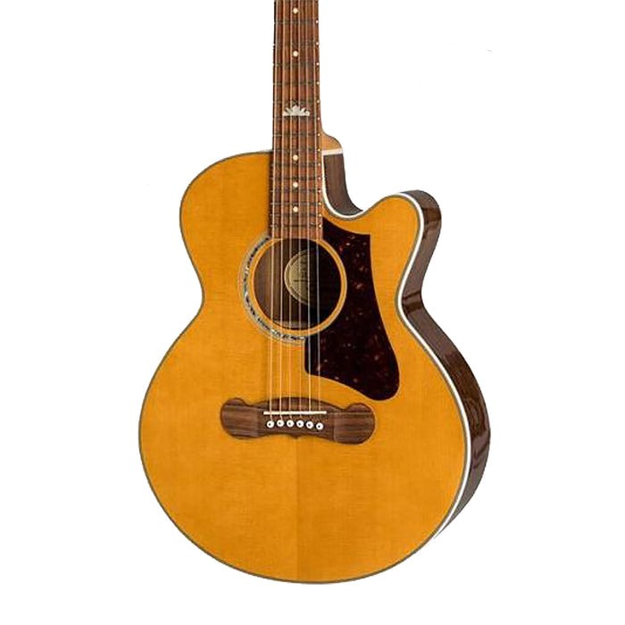 Epiphone EEJPVNGH3 J-200 EC Studio Parlor Acoustic Electric Guitar - Vintage Natural