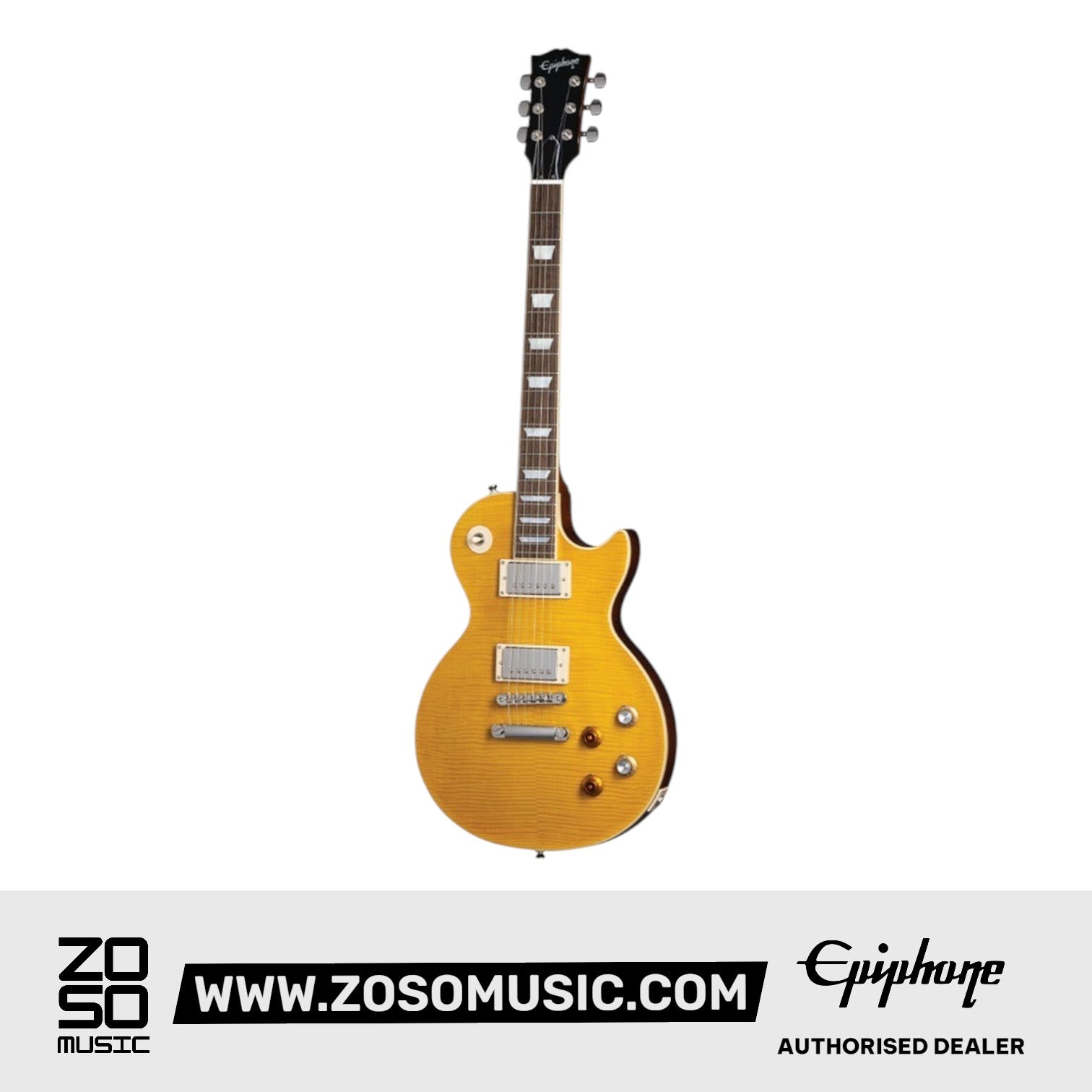 Epiphone EIGCKH59LPSGNYNH1 Kirk Hammett “Greeny” 1959 Les Paul Standard Electric Guitar, w/Case - Greeny Burst |  EPIPHONE |  ELECTRIC GUITAR |  Zoso Music