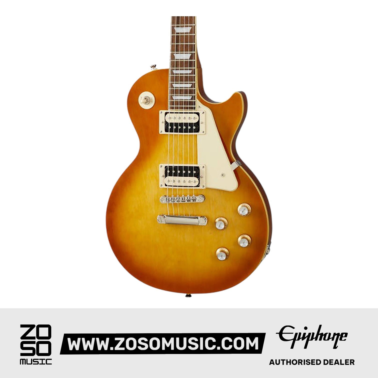 Epiphone EILOHBNH1 Les Paul Classic Solidbody Electric Guitar - Honey Burst ( FREE Gator GBE-ELECT Gig Bag + Orange Crush 20 Amplfier ) |  EPIPHONE |  ELECTRIC GUITAR |  Zoso Music