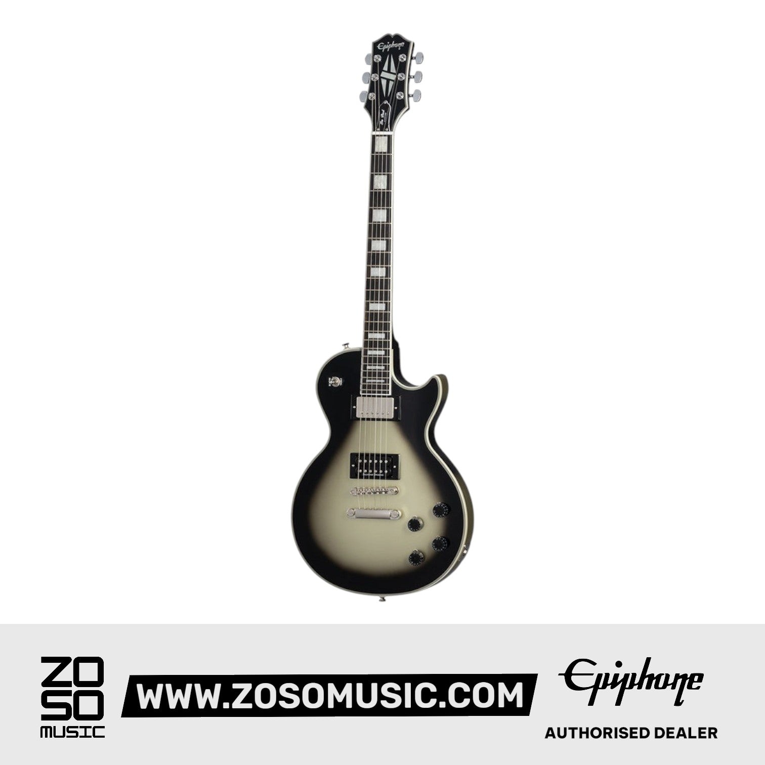 Epiphone EILPCAJV5ASBNH3 Adam Jones Les Paul Custom Art Collection Electric Guitar, Case Included - Korin Faught's, 
