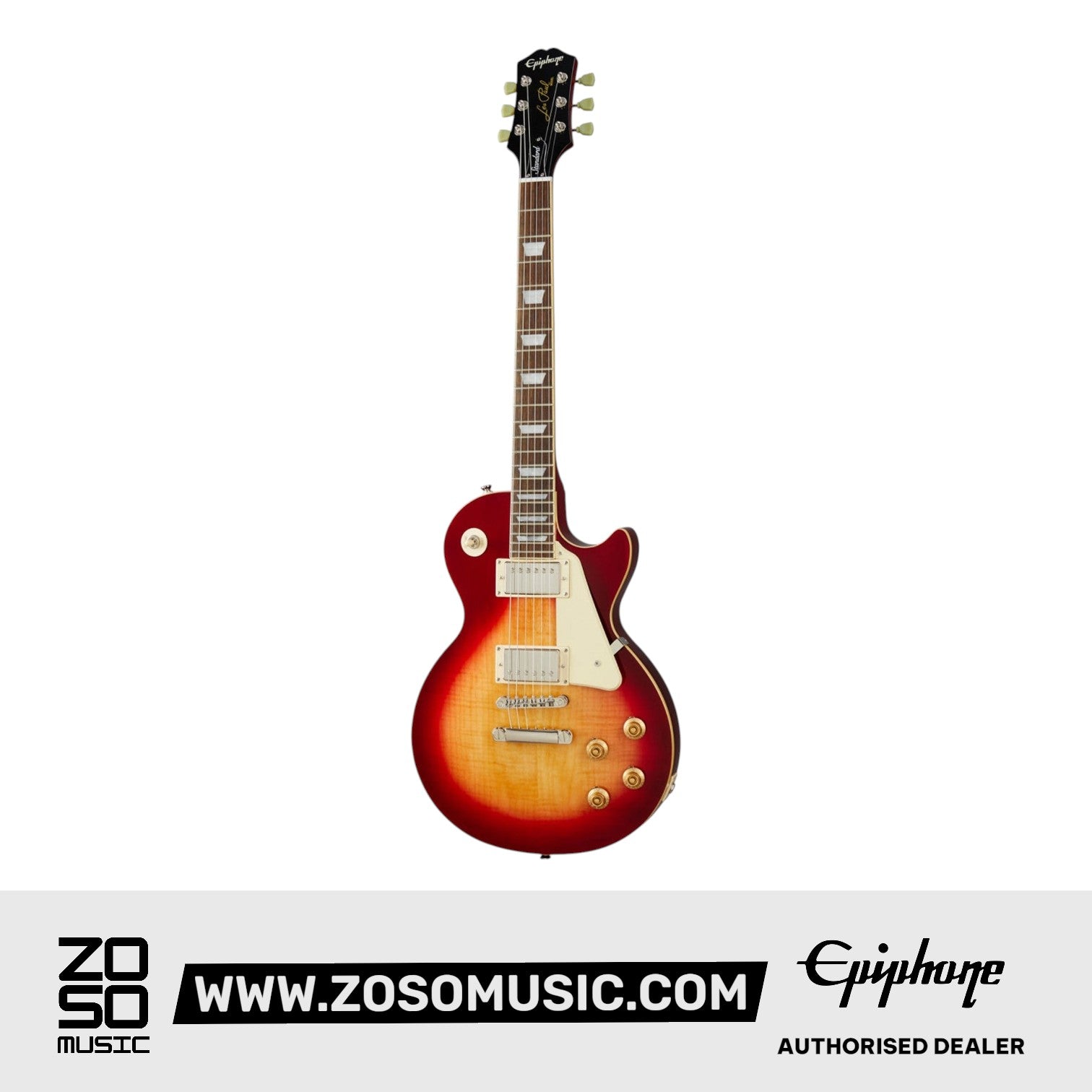 Epiphone EILS5HSNH1 Les Paul Standard 50s Electric Guitar - Heritage Cherry Sunburst (+ FREE Gator GBE-ELECT Gig Bag ) |  EPIPHONE |  ELECTRIC GUITAR |  Zoso Music