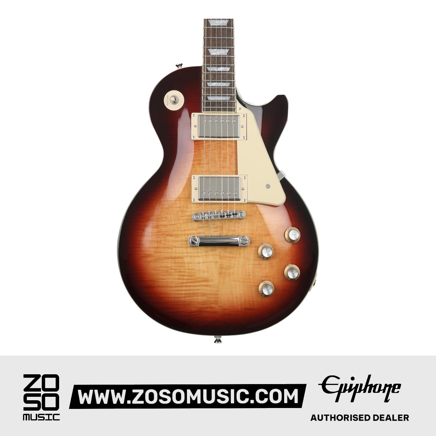 EPIPHONE LES PAUL STANDARD 60S ELECTRIC GUITAR ,BOURBON BURST COLOR, EILS6BBNH1 | EPIPHONE , Zoso Music