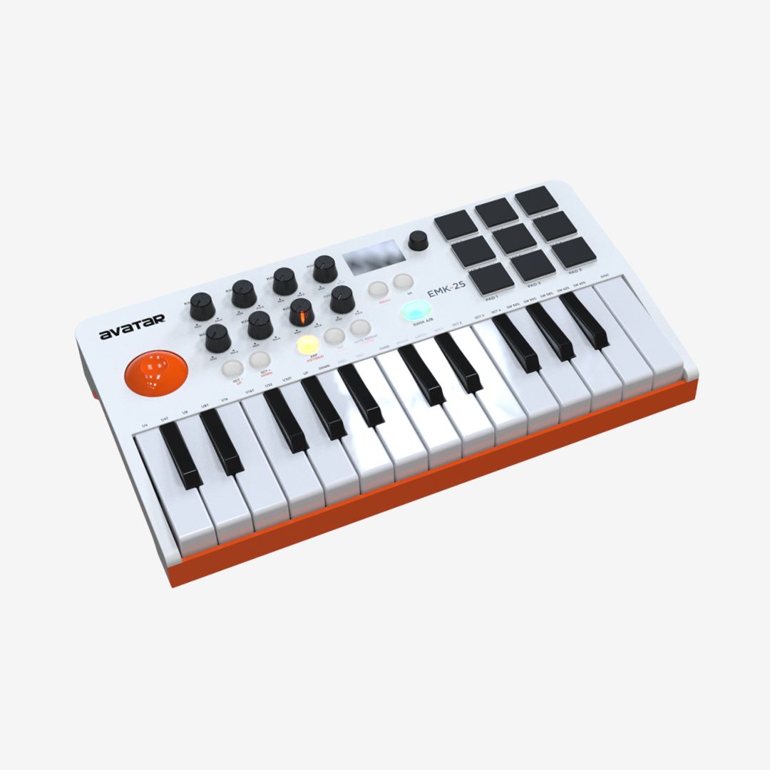 Avatar EMK-25, 25 Keys MIDI Compact Keyboard Controller |  AVATAR |  DRUM-ELECTRONIC |  Zoso Music