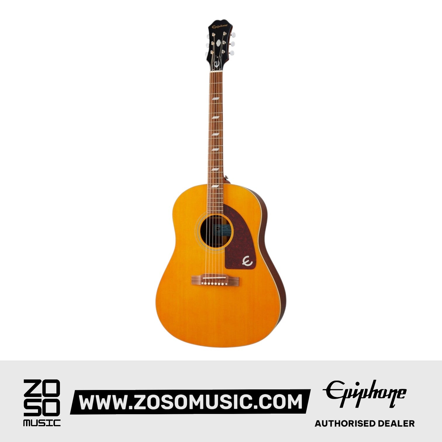 Epiphone EMTTANANH1 Masterbilt Texan Acoustic Guitar, w/Pickup - Antique Natural Aged Gloss |  EPIPHONE |  ACOUSTIC GUITAR |  Zoso Music