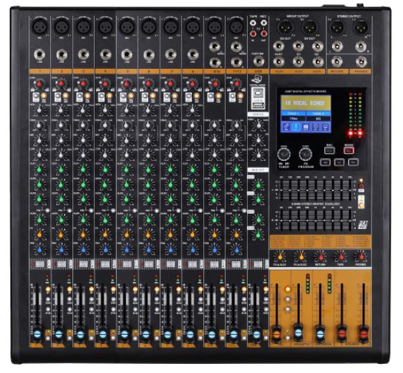 Neowood EMX12pro Mixer 10+2 Channels | Zoso Music Sdn Bhd