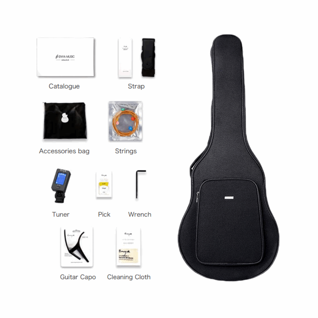 Enya EA-X1 41" Acoustic Guitar Koa-Patterned HPL With Bag And Accessories | ENYA , Zoso Music