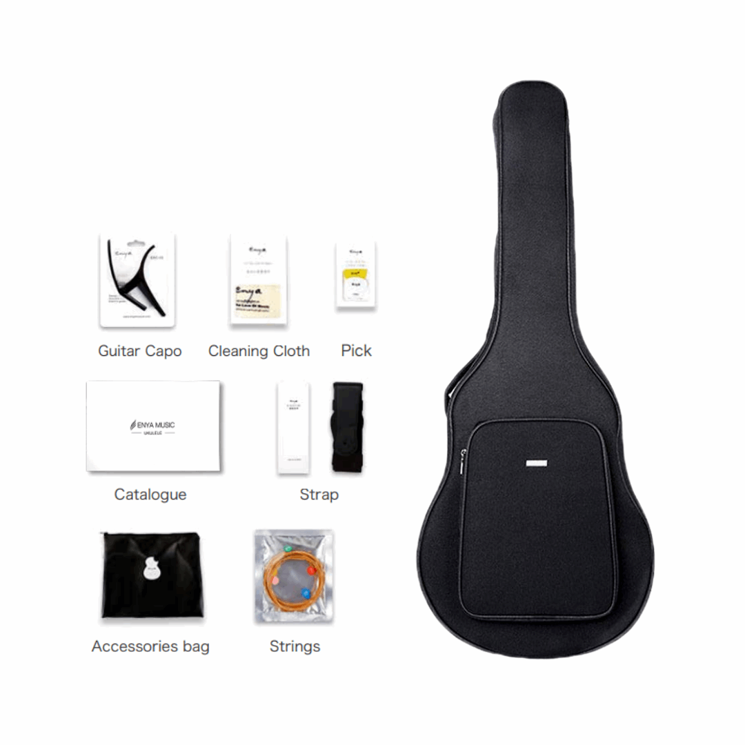 Enya ED-18NA 41" Cutaway Acoustic Guitar With Bag And Accessories | ENYA , Zoso Music