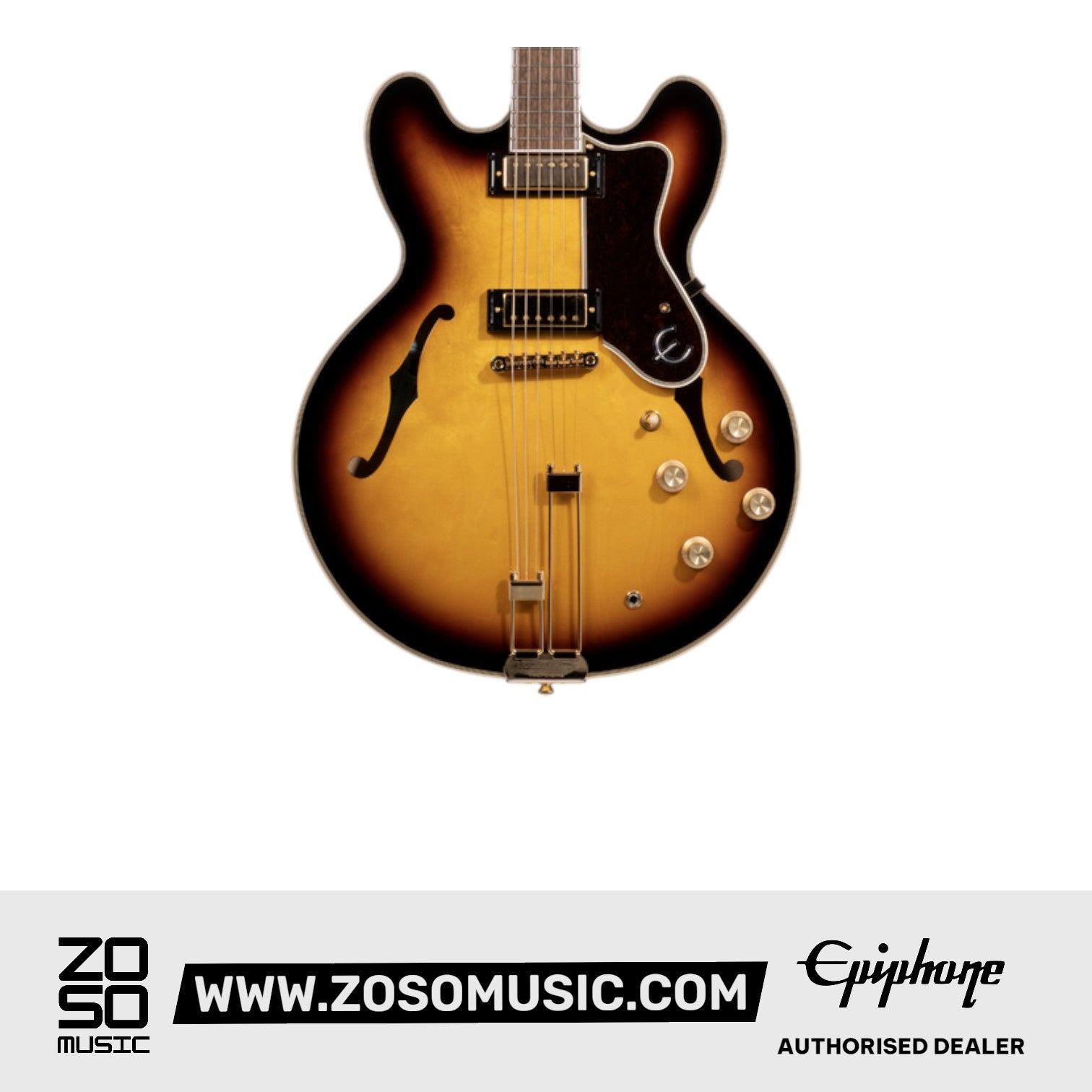 Epiphone Sheraton Frequensator Semi-hollowbody Electric Guitar - Vintage Sunburst | Zoso Music Sdn Bhd