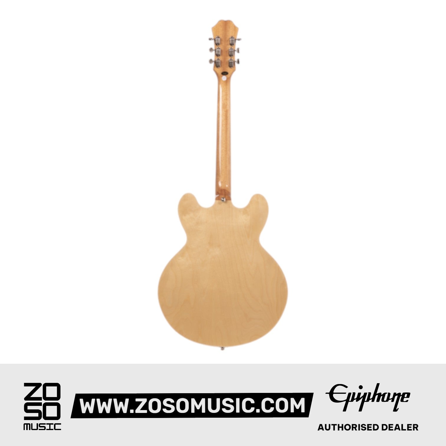 Epiphone EOCANANH1L Casino Left-handed Hollowbody Electric Guitar - Natural |  EPIPHONE |  ELECTRIC GUITAR |  Zoso Music
