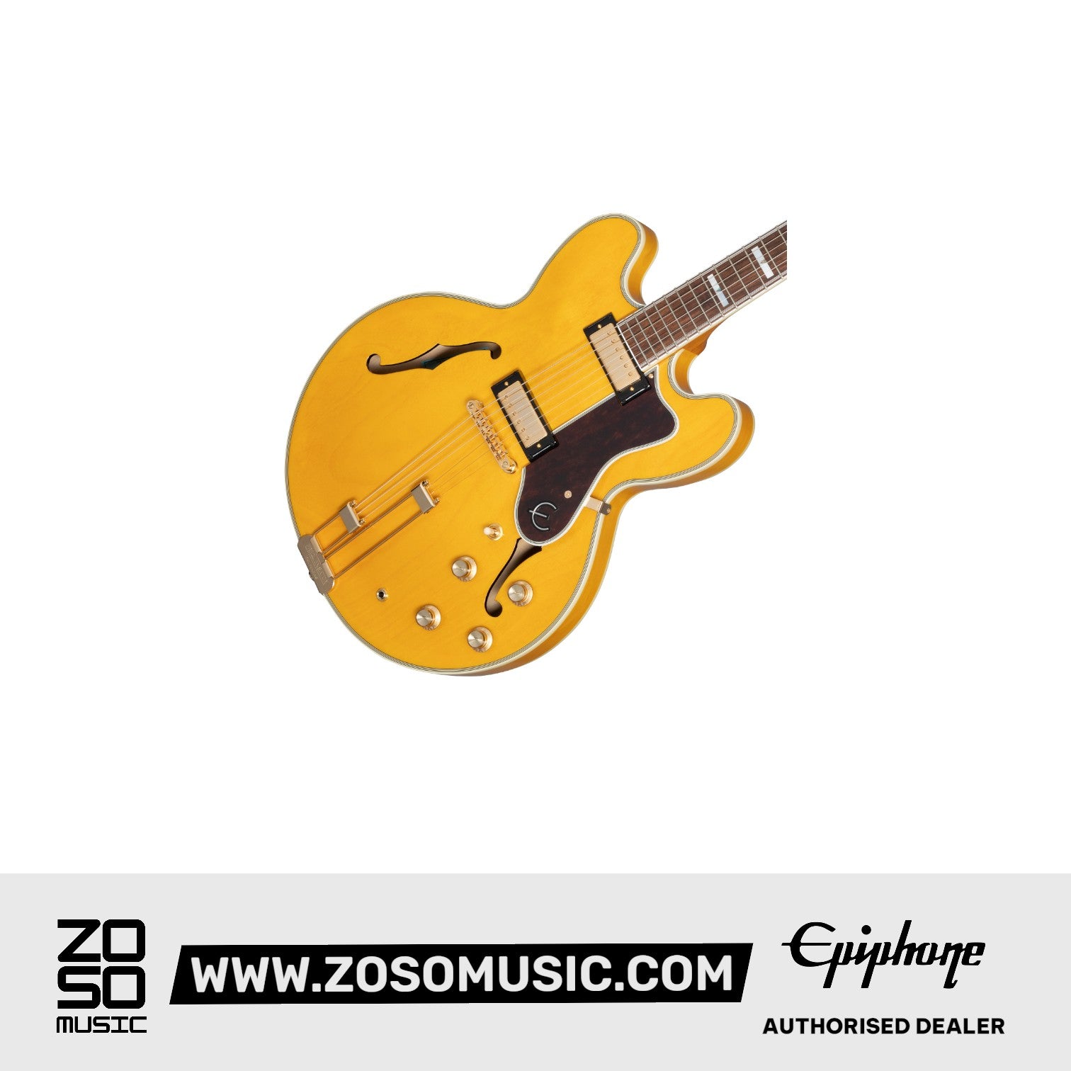 Epiphone EOSHNAGH1L Sheraton Frequensator Semi-hollowbody Left-handed Electric Guitar - Natural |  EPIPHONE |  ELECTRIC GUITAR |  Zoso Music