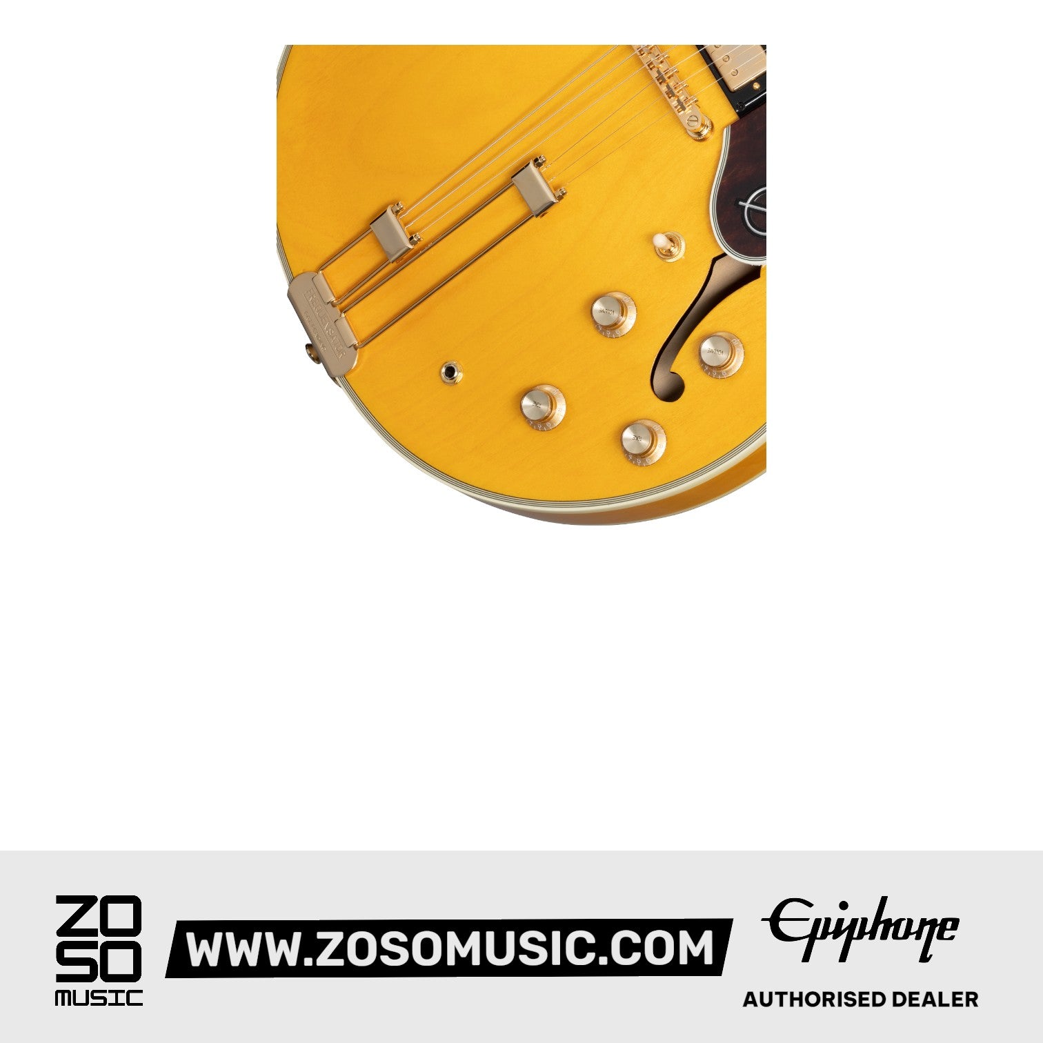 Epiphone EOSHNAGH1L Sheraton Frequensator Semi-hollowbody Left-handed Electric Guitar - Natural |  EPIPHONE |  ELECTRIC GUITAR |  Zoso Music
