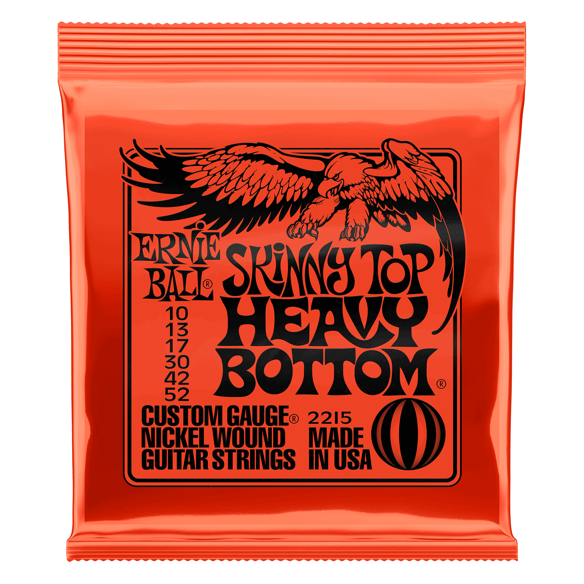 Ernie Ball Skinny Top Heavy Bottom Slinky Nickel Wound Electric Guitar Strings, 10-52 | Zoso Music Sdn Bhd