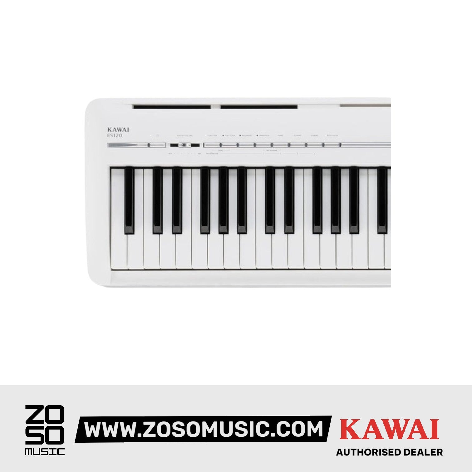 Kawai ES-120 88-key Digital Piano Set - White |  KAWAI |  PIANO-DIGITAL |  Zoso Music