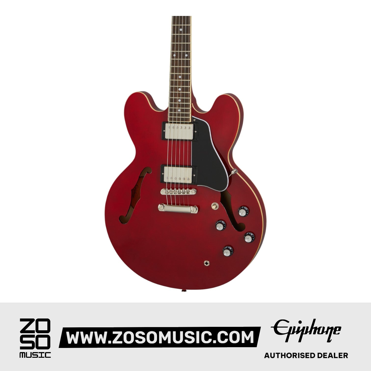 Epiphone EIES335CHNH1 ES-335 Semi Hollowbody Electric Guitar - Cherry |  EPIPHONE |  ELECTRIC GUITAR |  Zoso Music