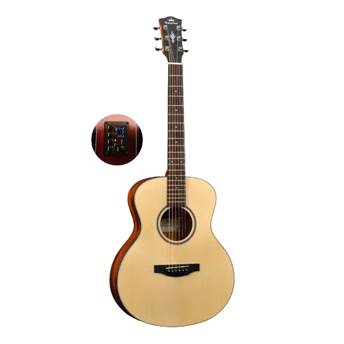 KEPMA ES36EQ , 36 inch (3/4) Travel Portable Acoustic Guitar with with K1 Pickup