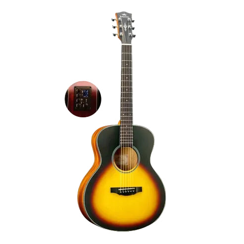 KEPMA ES36EQ , 36 inch (3/4) Travel Portable Acoustic Guitar with with K1 Pickup