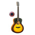 Kepma ES36 Acoustic Guitar 36" Travel Guitar with AcoustiFex® K-10 Pickup