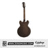 Epiphone ESECA00LRTNH1 USA Casino Archtop Hollowbody Electric Guitar (Left-handed) Royal Tan