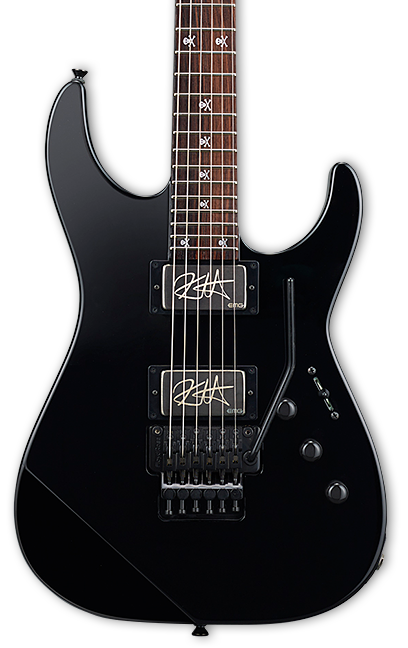 ESP Kirk Hammett Signature KH-2 Neck Thru - Black [Made in Japan]