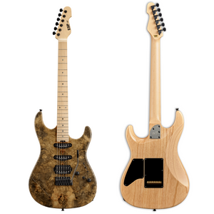 ESP Snapper-CTM Buckeye Burl/M Electric Guitar - Natural (SNAPPERCTMBBM) |  ESP |  ELECTRIC GUITAR |  Zoso Music