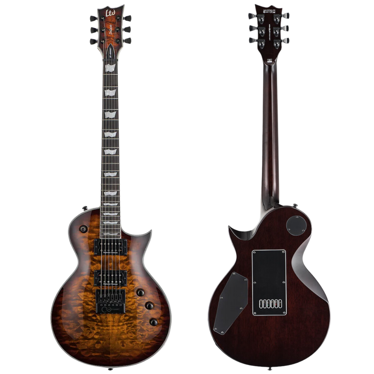 Esp LTD Ec-1000 Evertune Electric Guitar - Dark Brown Sunburst (Ec1000etqmdbsb)