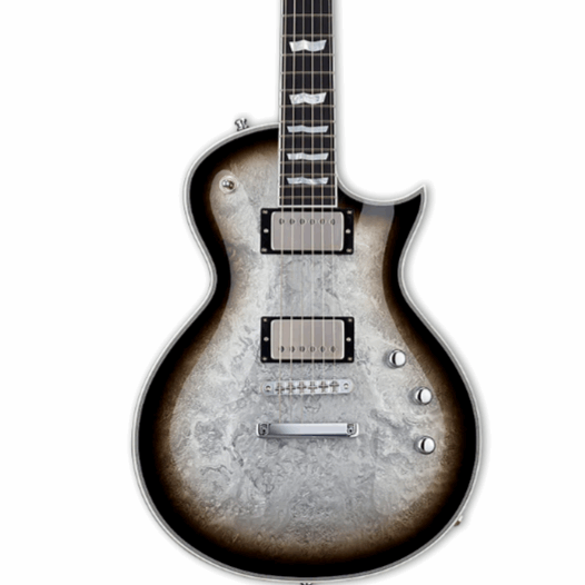 ESP Original ECLIPSE CTM DB - Silver Liquid Metal Burst [MIJ - Made in Japan] | Zoso Music Sdn Bhd