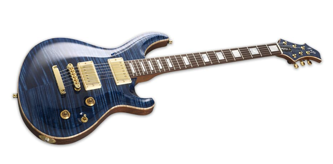ESP Original MYSTIQUE NT-CTM/FM - Marine Blue [MIJ - Made in Japan] |  ESP |  BASS GUITAR |  Zoso Music