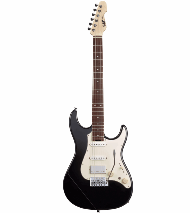 ESP Original SNAPPER-7-AL/M - Black [MIJ - Made in Japan]