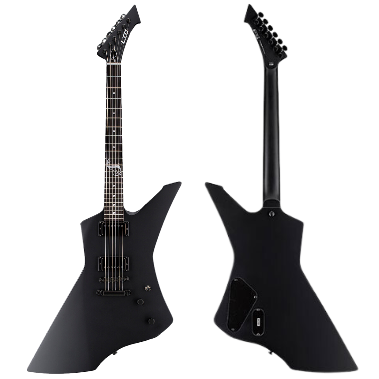 Esp LTD Snakebyte James Hetfiled Signature Electric Guitar With Hardcase - Black Satin (Snakebyteblks)