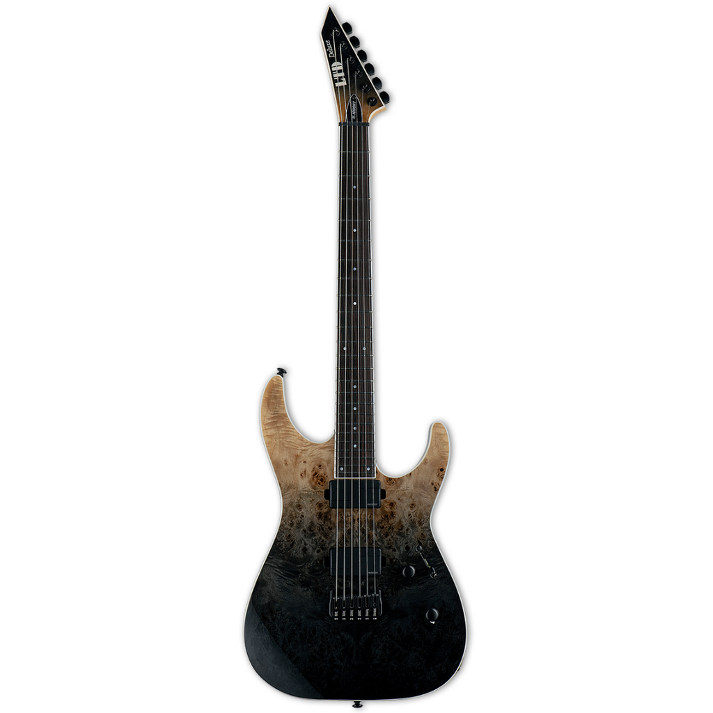 ESP LTD M-1000 HT Burled Poplar - Black Fade Zoso Music