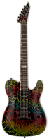 ESP LTD Eclipse '87 NT - Rainbow Crackle Zoso Music