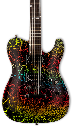 ESP LTD Eclipse '87 NT Electric Guitar - Rainbow Crackle |  LTD |  ELECTRIC GUITAR |  Zoso Music
