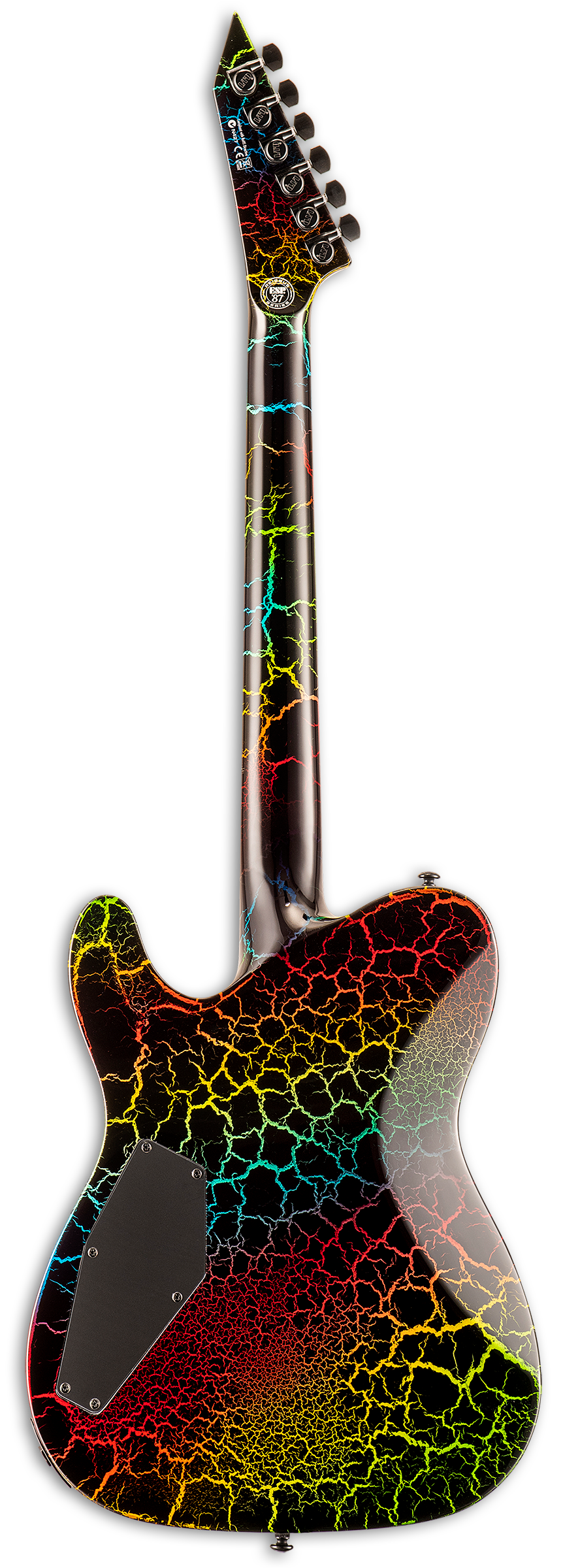 ESP LTD Eclipse '87 NT - Rainbow Crackle Zoso Music