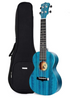 Enya EUC-25D 23" African Mahogany Concert Ukulele Blue With Bag |  ENYA |  UKULELE |  Zoso Music