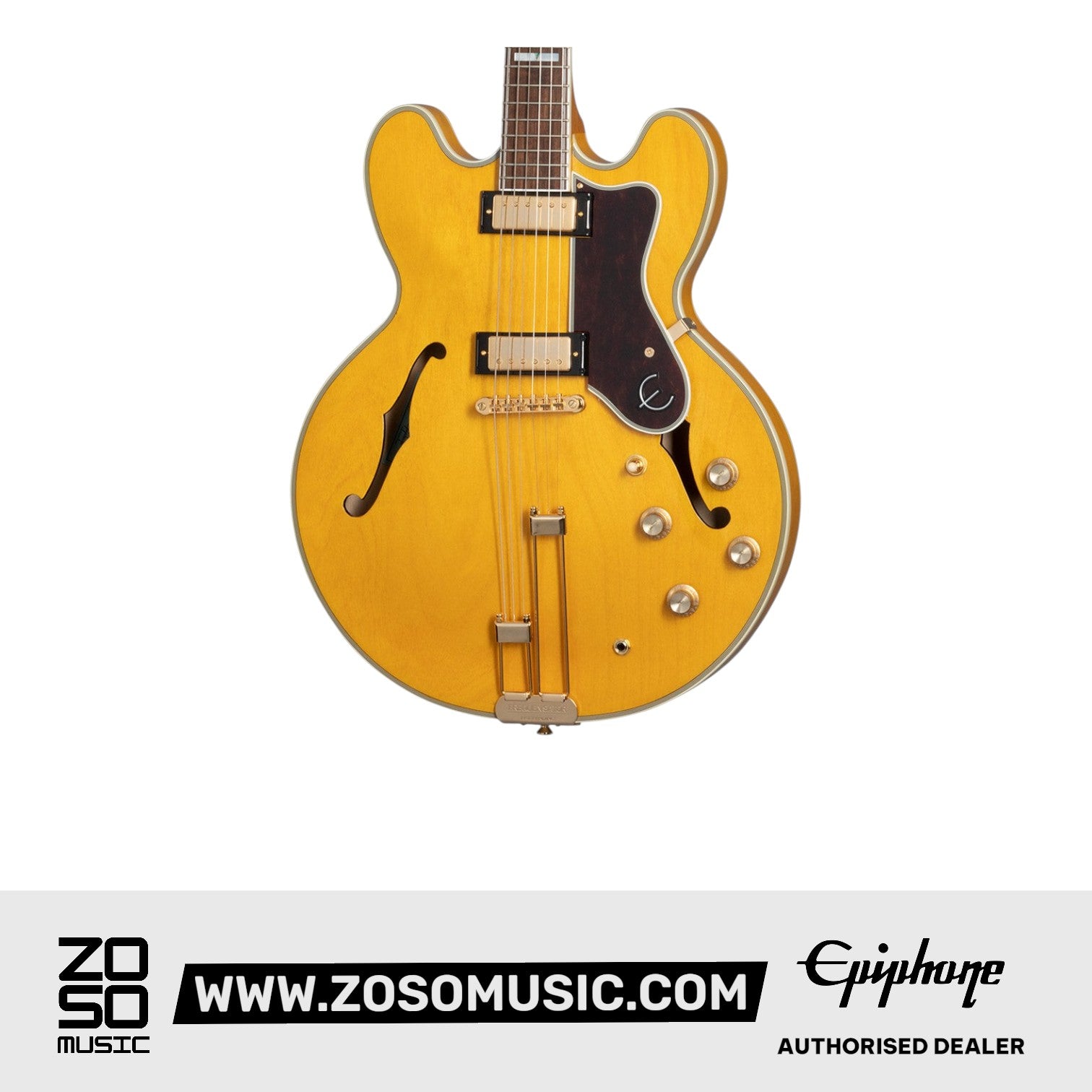 Epiphone Sheraton Frequensator Semi-hollowbody Electric Guitar - Natural | Zoso Music Sdn Bhd