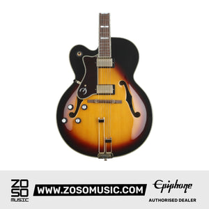 Epiphone Broadway Hollowbody Left-handed Electric Guitar - Vintage Sunburst | Zoso Music Sdn Bhd