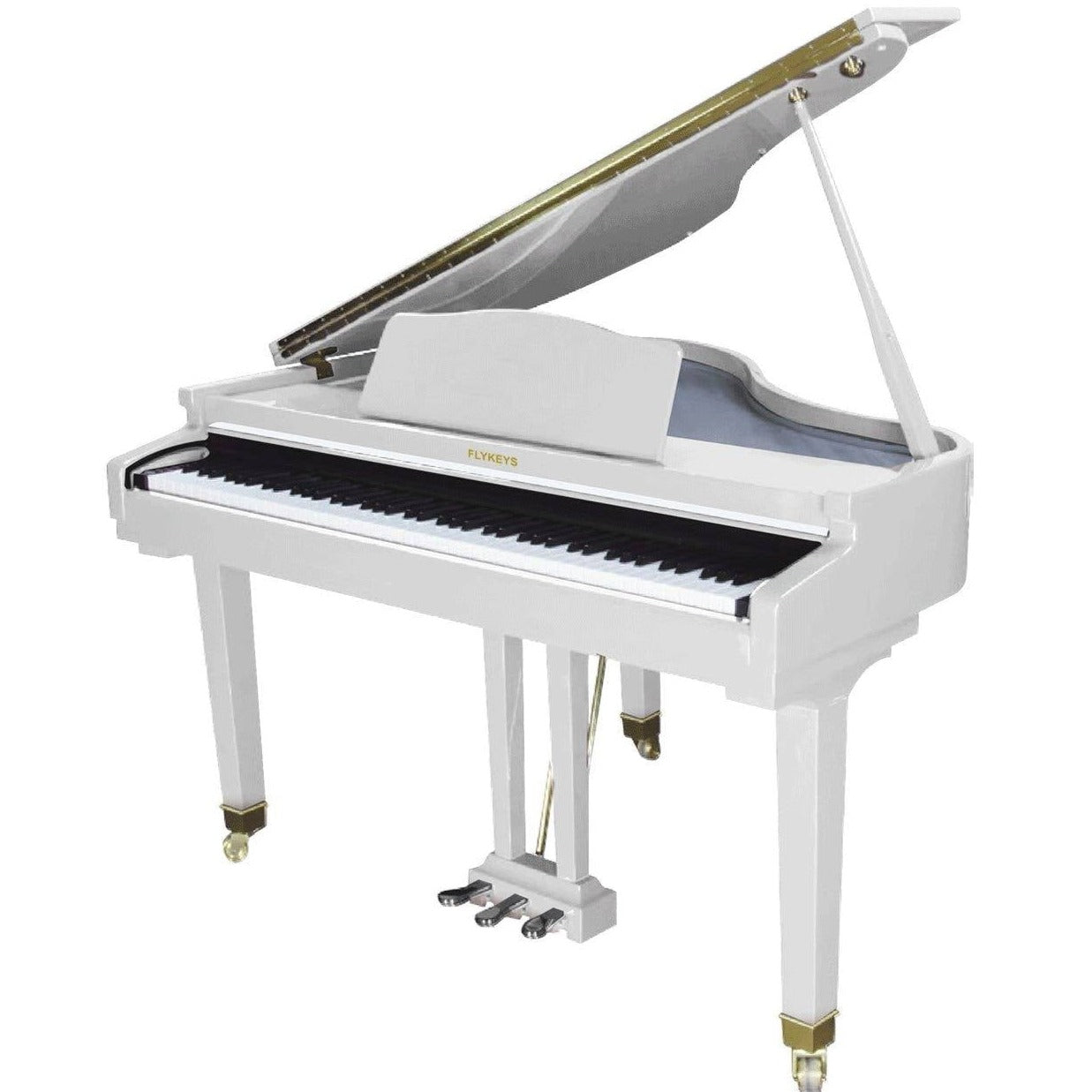 Flykeys FGP110 88-Keys Grand Piano - White