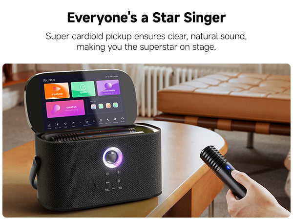 Ikarao Shell S2 Portable Karaoke Machine |  IKARAO |  BLUETOOTH KARAOKE SPEAKER |  Zoso Music