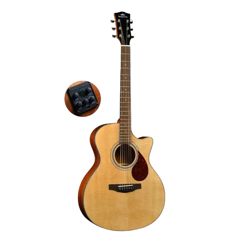 Kepma F0-GAe Elite Series 41” Solid Top Grand Auditorium Acoustic Guitar with AcoustiFex® K-11 Pickup