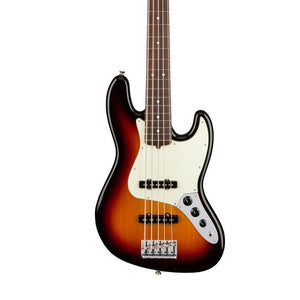 Fender American Professional 5-String Jazz Bass Guitar, RW FB, 3-Tone Sunburst |  FENDER |  BASS GUITAR |  Zoso Music
