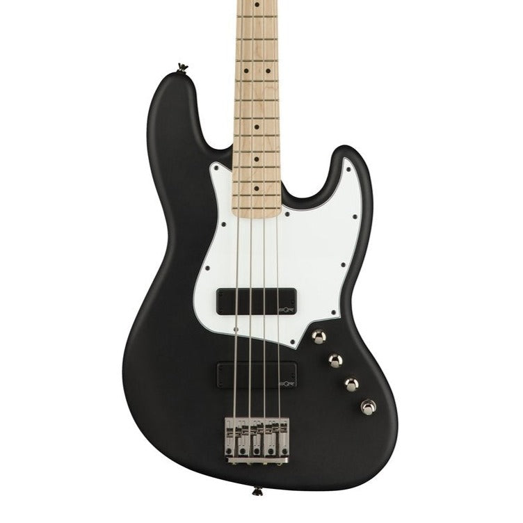 Squier Contemporary Active Jazz Bass HH Guitar, Maple FB, Flat Black