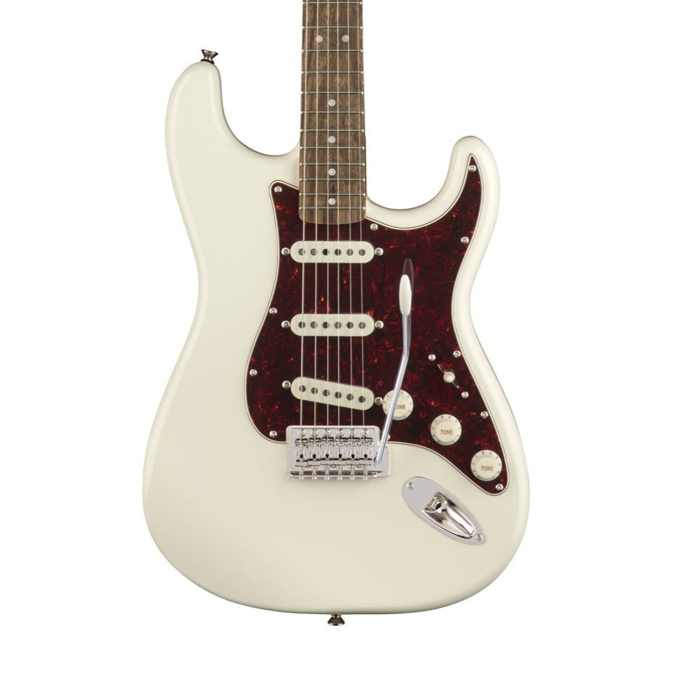 Squier By Fender Classic Vibe 70s Stratocaster Electric Guitar Laurel Fretboard Color Olympic White | Zoso Music Sdn Bhd
