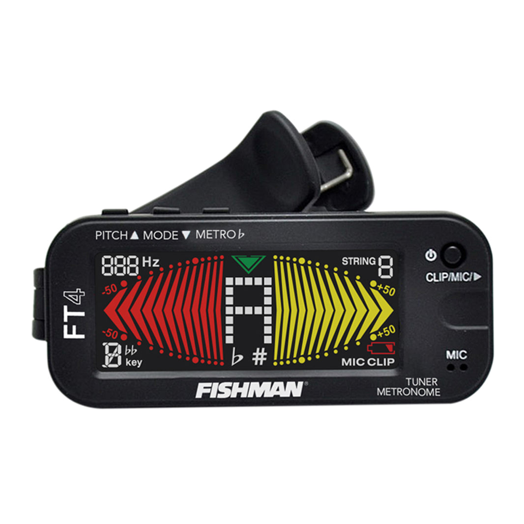 Fishman FT-4 Clip-on Digital Tuner & Metronome w/Color Screen - ZOSO MUSIC