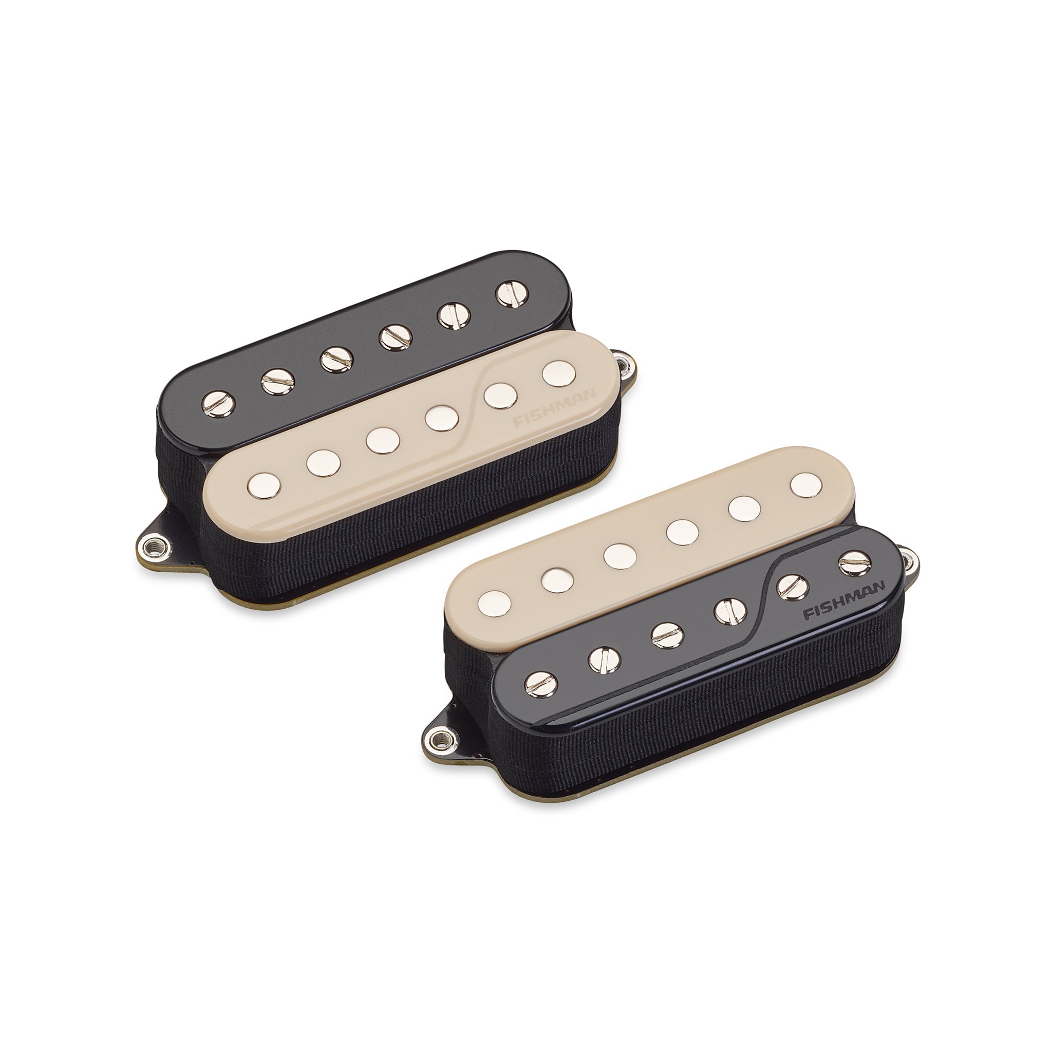 Fishman Fluence Classic Humbucker 6-String Pickup Set, Open Core Reverse Zebra